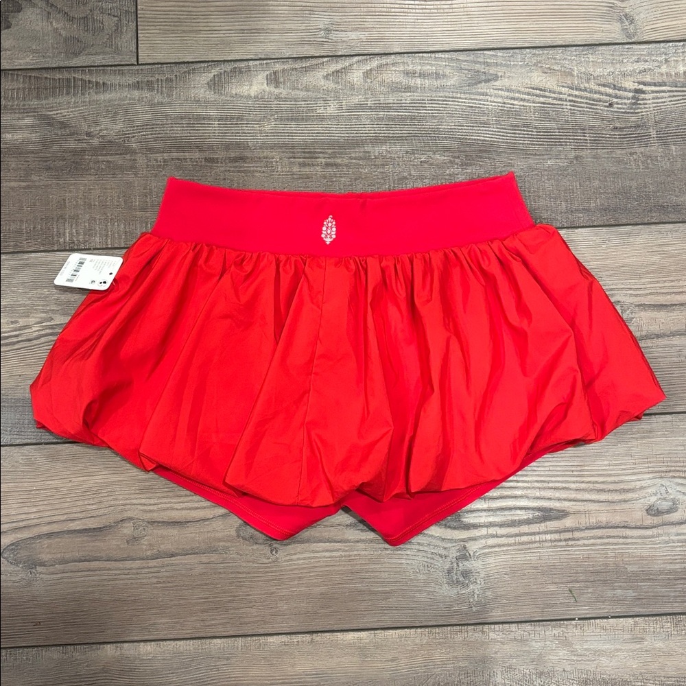 Free People Dance All Day Bubble Skort Winterberry - Picture 7 of 7